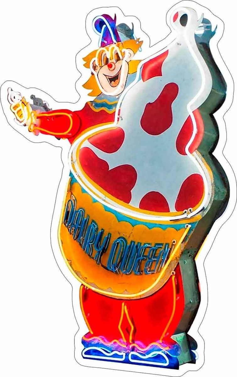 Dairy Queen Neon Image Laser Cut Metal Advertising Sign (not real