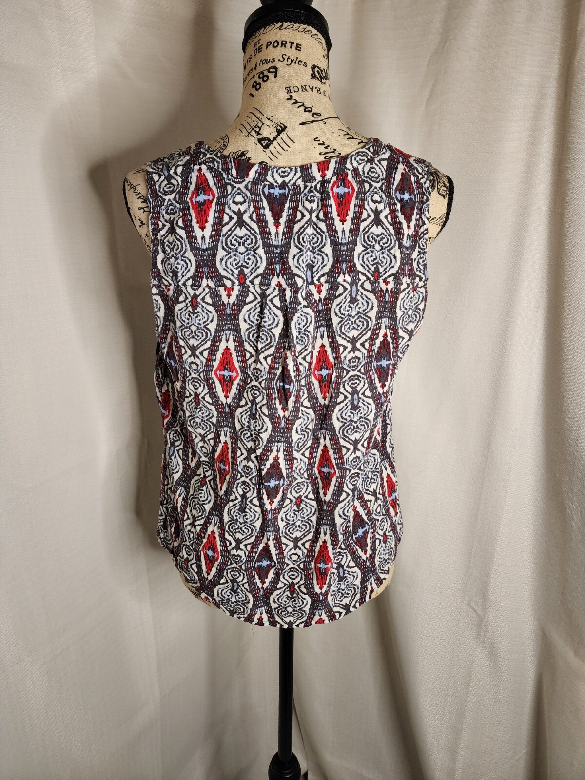 Cato Multi-Colored Geometric Print Button-Down Bl… - image 4