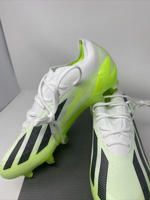 adidas X Crazyfast.1 FG White Green Soccer Cleats HQ4516 Men's