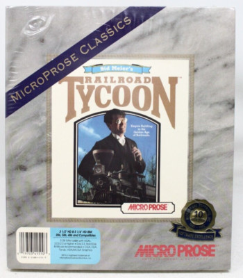 Railroad Tycoon (MicroProse Classics, 1991) IBM Tandy 3.5'' - Big Box - New