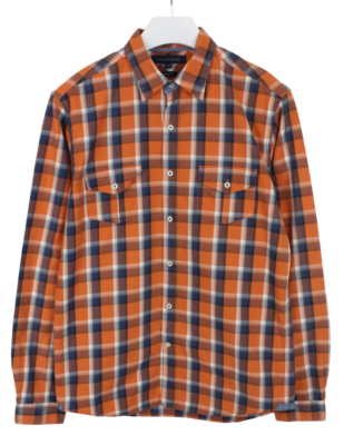 Chemise Homme Wings + Horns - Taille L, Couleur Grise - Occasion Très Bon état