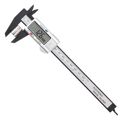Digitaler Messschieber, 150 mm 6 Zoll elektronischer Mikrometer Messschieber mit großem