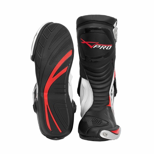 Motocross Boots CE Certified Motorbike Protective Sports White - Foto 4 di 13