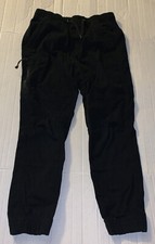 Plugg Black Elastic Waist Joggers Size Small 8 
