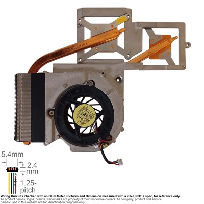 CPU Cooler Blower Cooling Fan Laptop Asus M51A 13N0-28A0202 Forcecon F7L8 