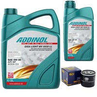 MotoröL Set Addinol 5W-30 6 Liter + ÖLfilter FüR Infiniti Nissan Renault Subaru