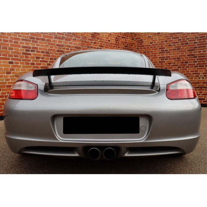 For Porsche 987 Cayman Coupe 2005-2012 Matte Black Rear Trunk Spoiler High Wing