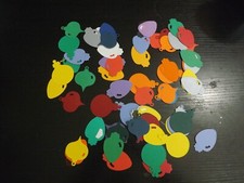 NEW LOT of assorted colors Christmas tree Ornaments die cuts scrapbooking crafts