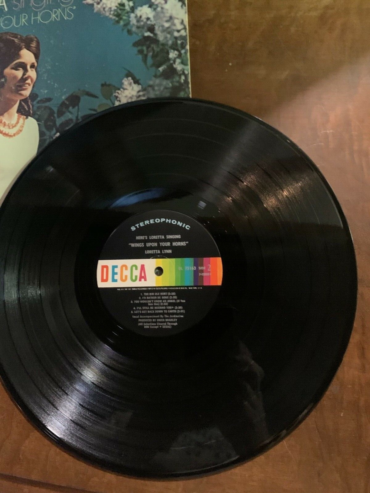 Loretta Lynn Heres Loretta singing Wings Upon Your Horns LP .Vinyl