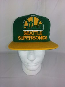 mitchell and ness supersonics hat