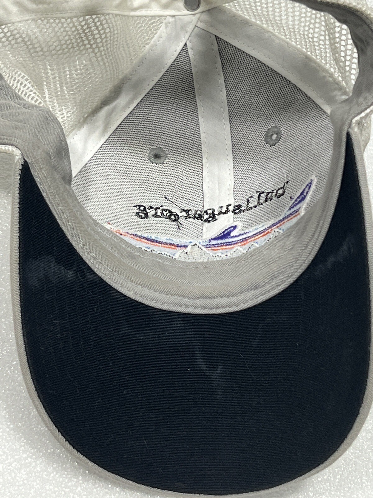 Patagonia Fitz Roy Trout Gray Trucker Hat Cap Fish Mesh Snap Back Bullsugar