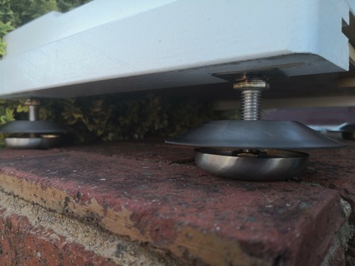 Heavy-duty 304 Stainless Steel ants-proof hive Feet, 4pcs/set (Weight 880g) - Foto 5 di 12