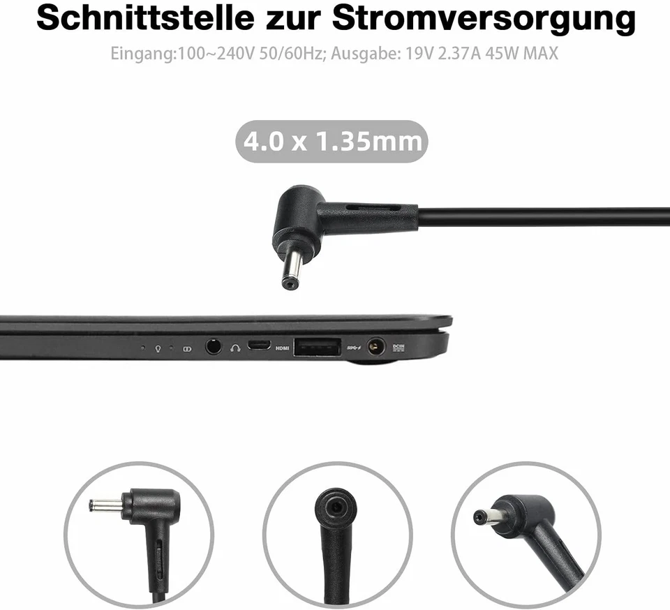 45W Laptop Netzteil Ladegerät für ASUS Zenbook UX310U UX310 UX330U UX330 UX303UA - Bild 2 von 4