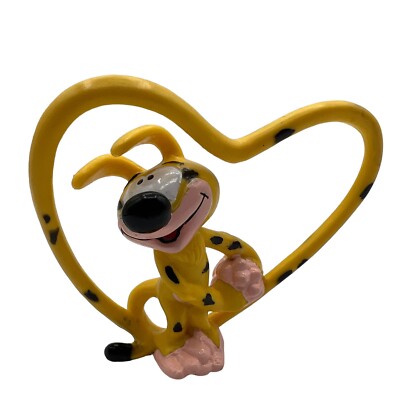 Vintage Disney Marsupilami Heart Shaped Tail PVC Figurine Cake Topper Toy 3  T