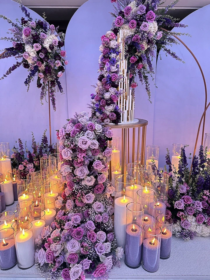 Candle Sand Candle Lavender Candle Sand Palm Wax Granulated Sand 1 Lb+ 5 Wick - Image 2 of 4