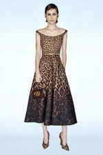 Valentino Leopard-print Crêpe Couture midi Dress - BNWT- RRP$8,600USD