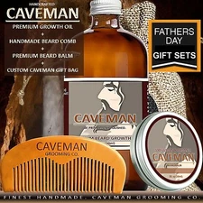 Beard Taming Kit Men Mustache Comb Barber Grooming Style Growth Oil Facial Care
