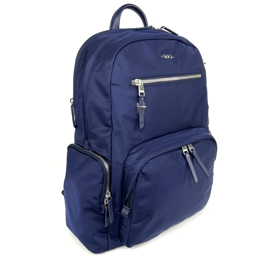 Mochila para computadora portátil TUMI Voyageur Caren Essential azul ultramar bolsa de viaje para mujer Foto 2 de 4