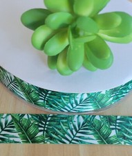 1 Inch 1 YD Palm Tree Grosgrain Ribbon Summertime Tropical Beach Craft