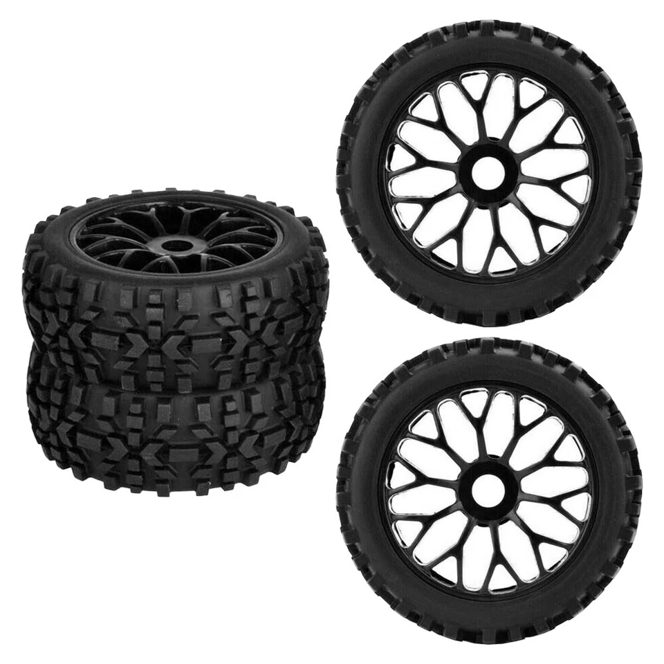 4 Stk 17mm Rad Reifen 1/8 RC Auto Off Road Rad Ersatz für Arrma Hpi Traxxas DE - Bild 2 von 4