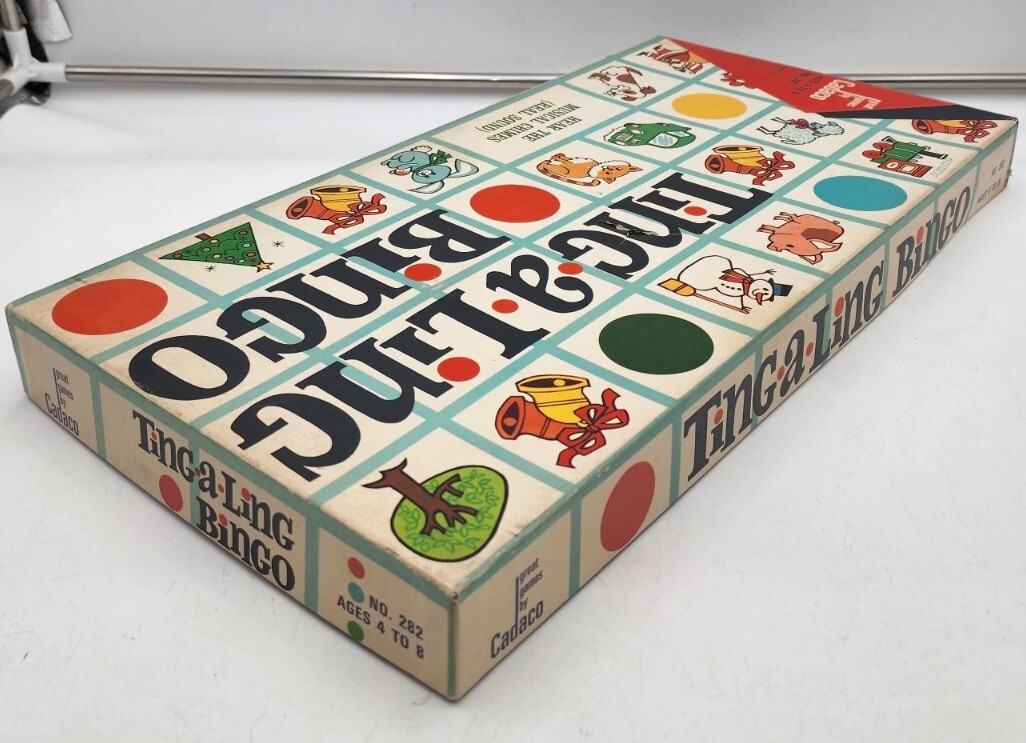 Vintage 1968 Ting A Ling Bingo Board Game Cadaco 282 Works. | eBay