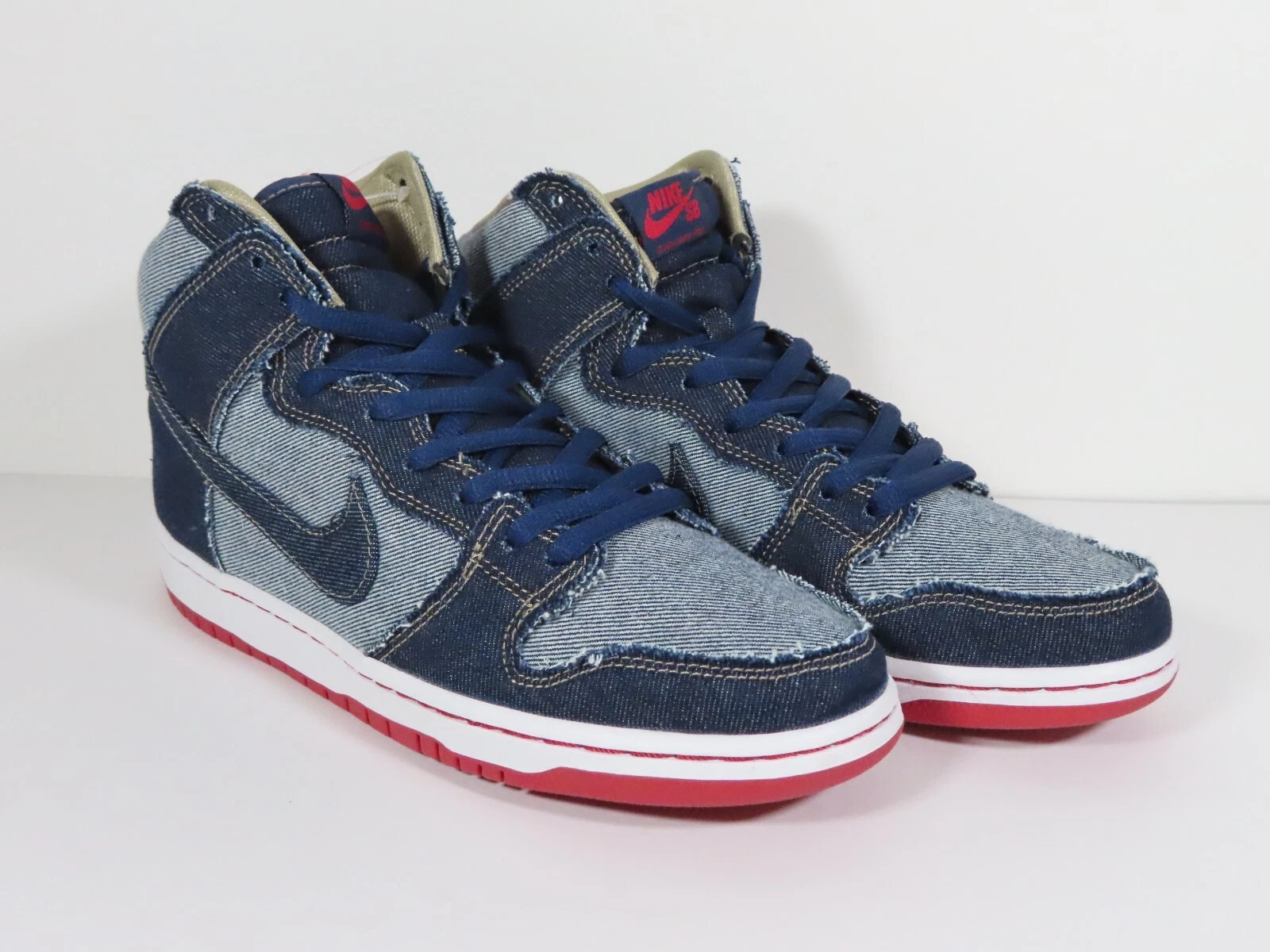 Nike Dunk SB High TRD QS Reese Forbes denim 10 DS 881758 441 Supreme HUF Force 1