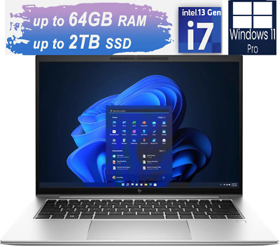 New HP EliteBook 840 i7-1365U 10 Cores 14''WUXGA 64GBDDR5 2TBSSD Win11Pro Copilot