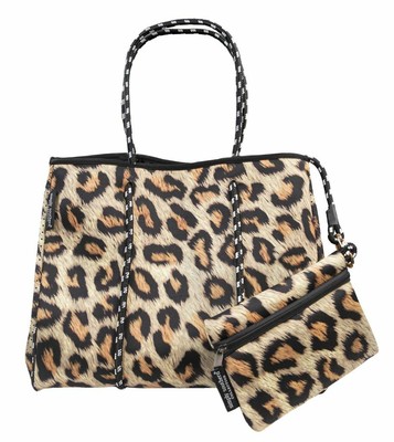 simply southern large leopard tote