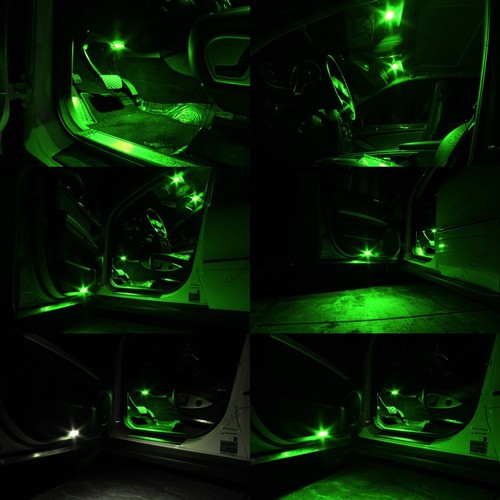4 x Green 31MM 3528 12SMD Dome Map Interior LED Light Bulbs DE3175 DE3022 + TOOL - Picture 4 of 5