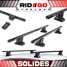 Stahl Schwarz Dachträger für Seat Leon 1 I 1M1 5-P 00-05 Befestigungspunkte FE