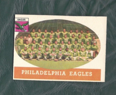 1958 Topps football card #109 Team Philadelphia Eagles EX OC