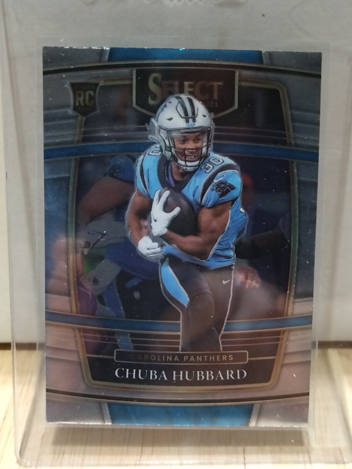 CHUBA HUBBARD 2021 PANINI SELECT #76 ROOKIE CONCOURSE SILVER PRIZM RC NM