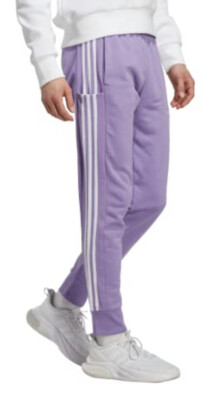 adidas Men's Sz XL Essentials French Terry Cuffed Media Pocket  Purple $50