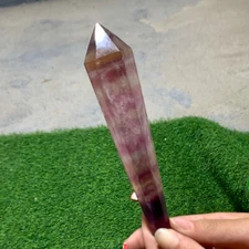 139G Natural beauty dreamy fluorite crystal scepter  healing