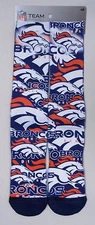 Denver Broncos Men's Socks Medium Size 5 to 10 Monatge