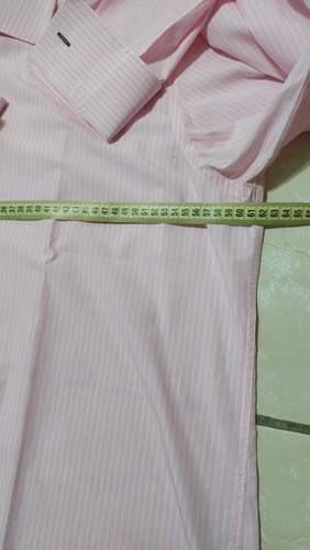Carolina Herrera Shirt Men's Classic CHHC Long sleeves Pink Button-Up Size XXL - Picture 10 of 14