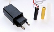 Doumneou AA Auf C Batterie Adapter – 10 Stück Schwarze Adapterkoffer (Kunststoff)