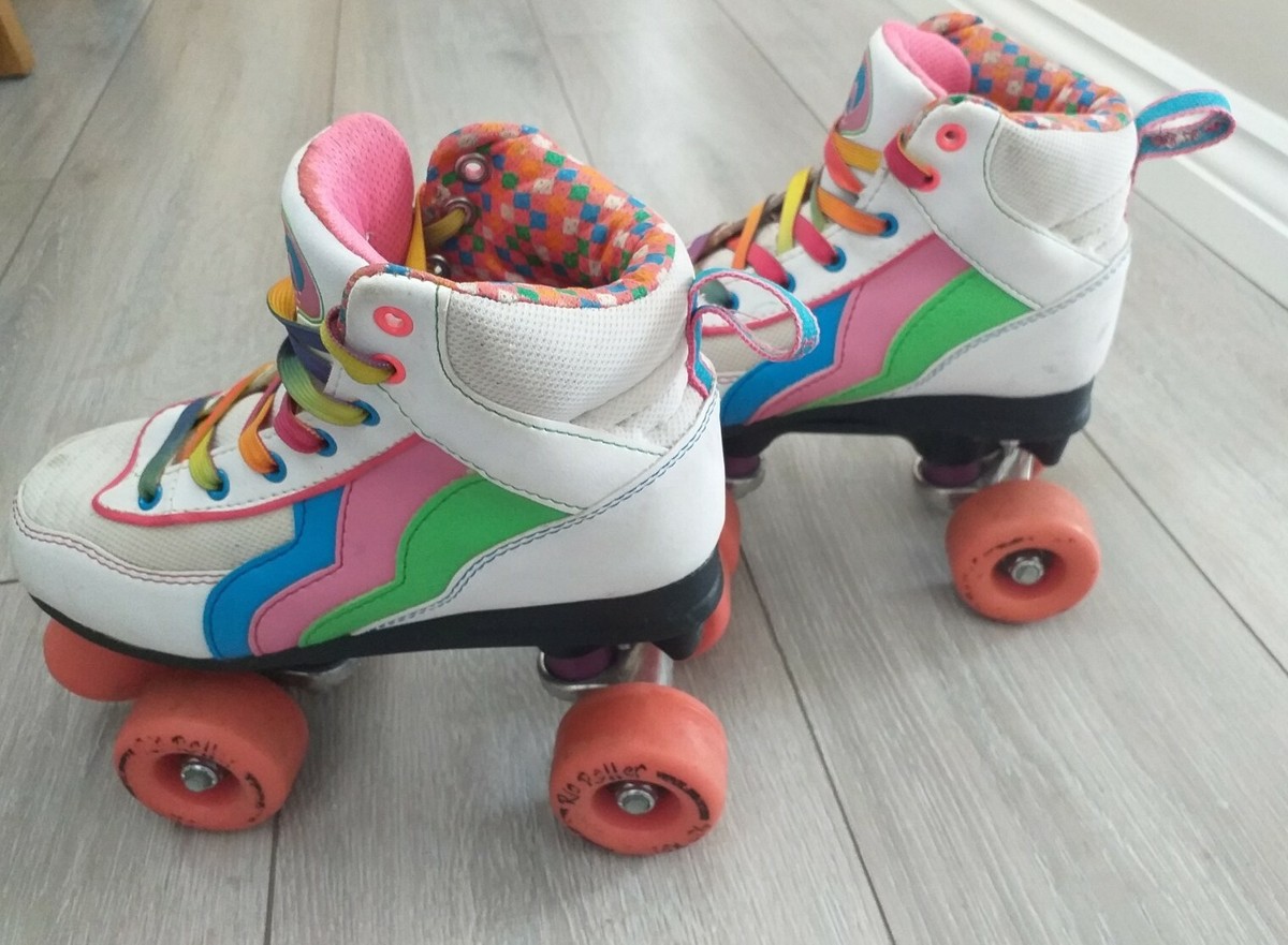 SFR Rio Roller Skates Candi Size UK EU 34 Rainbow Multi