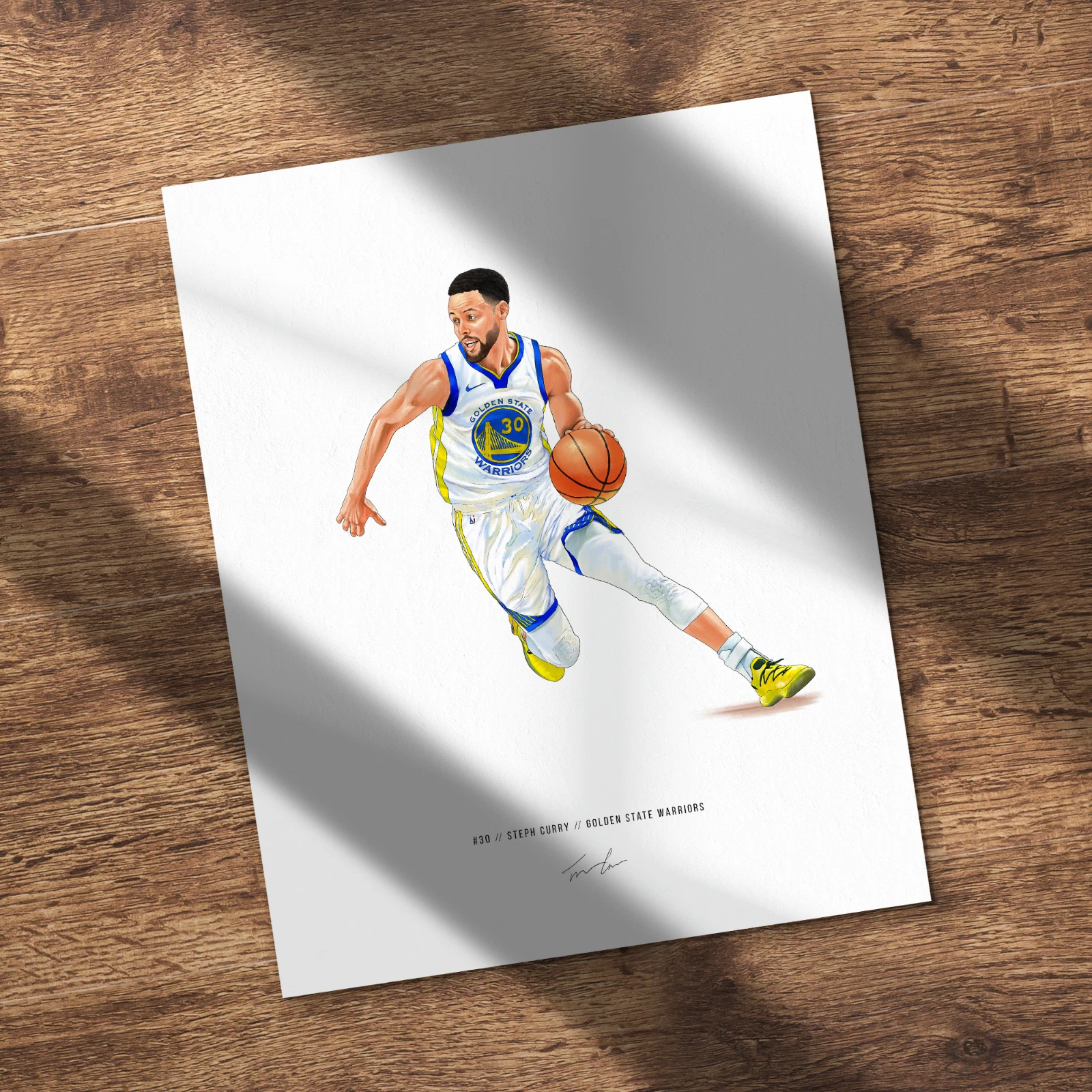 Steph Curry Golden State Warriors Basketball Poster