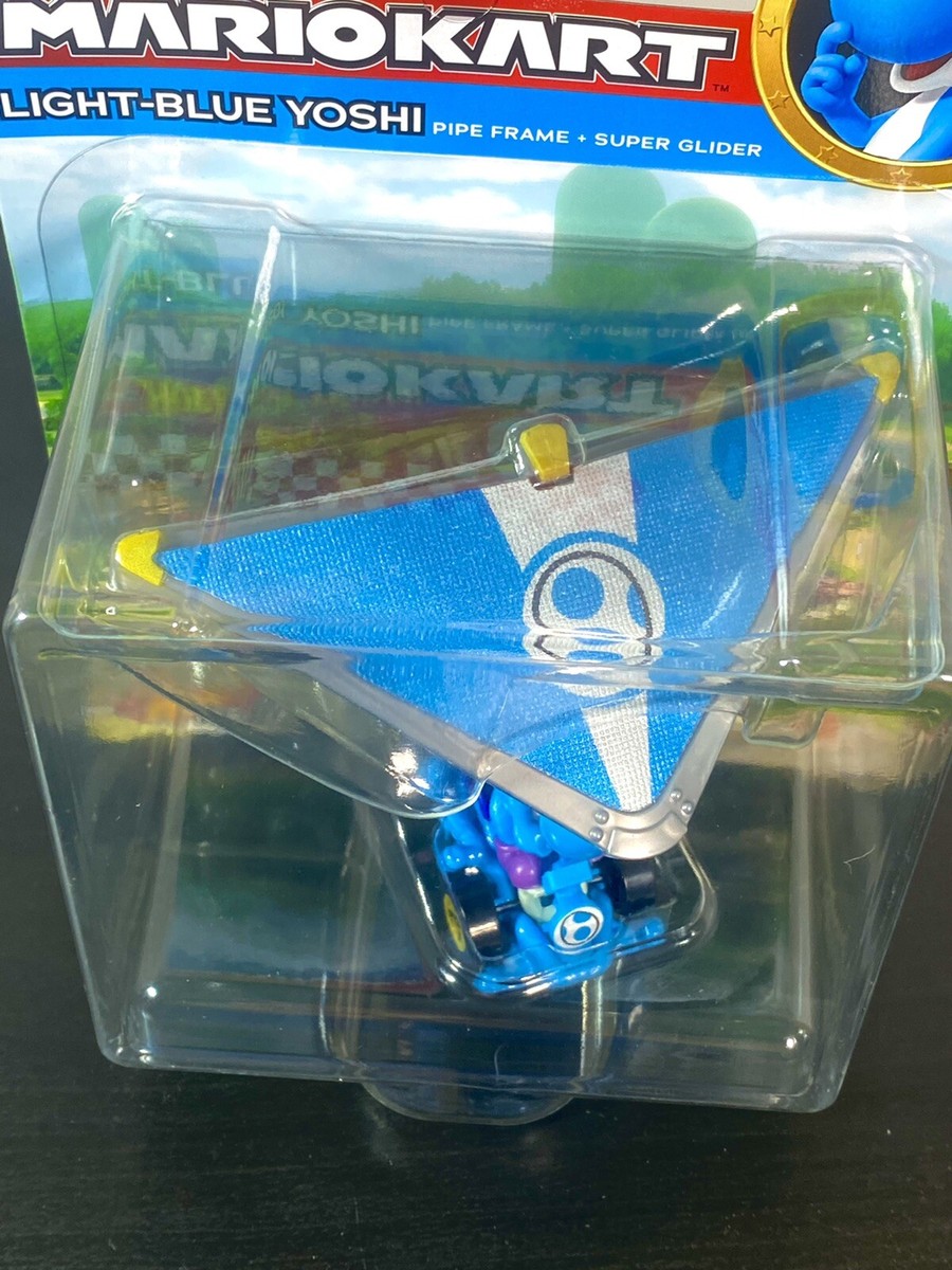 2022 Hot Wheels Mario Kart: LIGHT-BLUE YOSHI Pipe Frame +