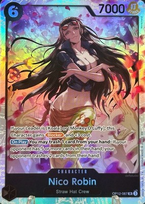   Nico Robin   OP12-087 SR Legacy of the Master Holo Foil One Piece TCG NM