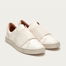 Frye Ivy Gore Leather Sneakers White Cream Low Top Women's Size 9