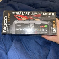 NEW NOCO GB20 500 Amp Boost Sport UltraSafe Lithium Jump Starter