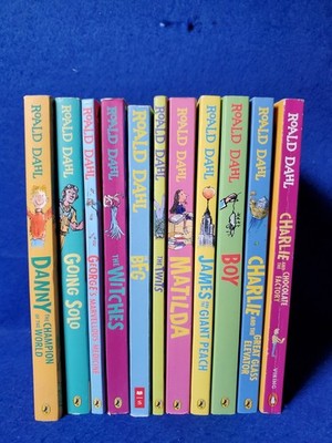 Roald Dahl Book Lot 11 Books Charlie Matilda BFG James Boy Puffin PB
