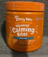 Zesty Paws Calming Bites for Dogs Behavior Turkey 90 Soft Chews EXP 03/2026