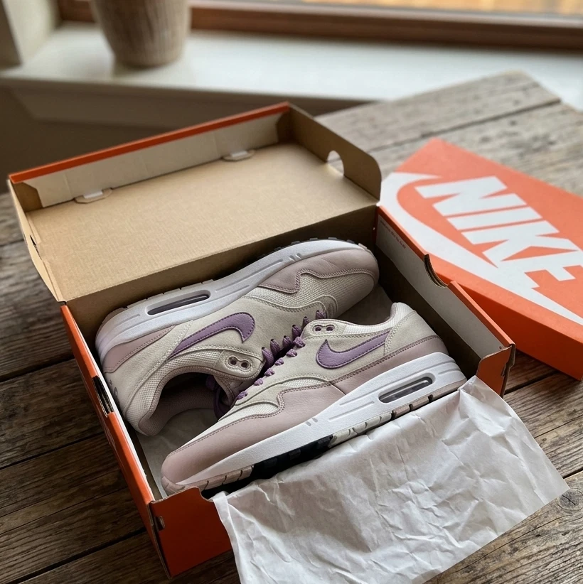 Nike AIR MAX 1 SC Light Bone/Violet Fantome/Poussiere VLT FB9660-002 EU 44 - Photo 3/4