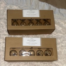 Pottery Barn globe string lights NEW