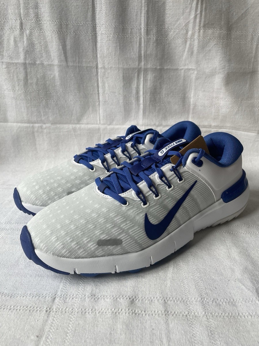 NEW NIKE FREE GOLF NN SPIKELESS GOLF SHOES WHITE ROYAL BLUE  display picture 1