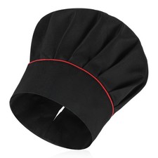 guduling Hibachi Hat,Hibachi Chef Hat,Black Hats,Adjustable 0, Black