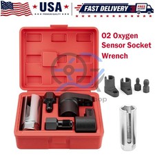 O2 Oxygen Sensor Socket Thread Chaser Set 5pcs O2 Sensor Wrench Removal Tool Kit O2 Oxygen Sensor Socket Thread Chaser Set 5pcs O2 Sensor Wrench Removal Tool Kit